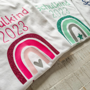 Schulkind Schulanfang Erstklässler Tshirt Regenbogen Schulstart Schultüte