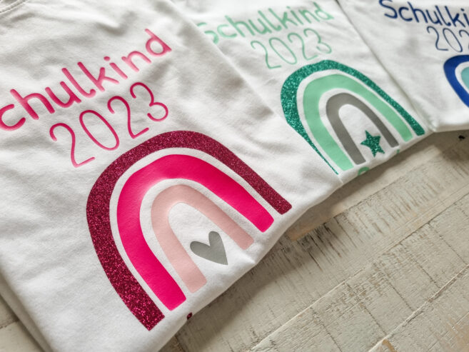 Schulkind Schulanfang Erstklässler Tshirt Regenbogen Schulstart Schultüte