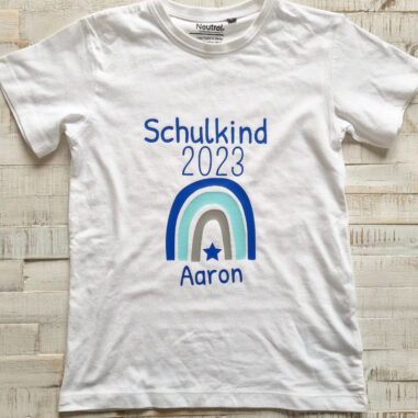 Schulkind Schulanfang Erstklässler Tshirt Regenbogen Schulstart Schultüte