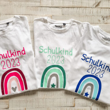 Schulkind Schulanfang Erstklässler Tshirt Regenbogen Schulstart Schultüte