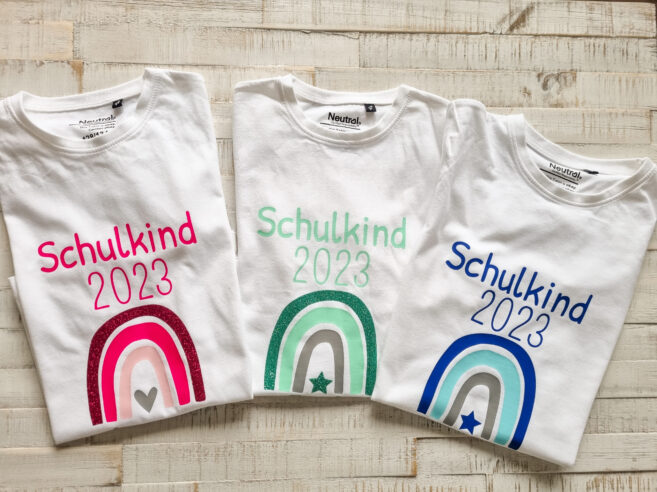 Schulkind Schulanfang Erstklässler Tshirt Regenbogen Schulstart Schultüte