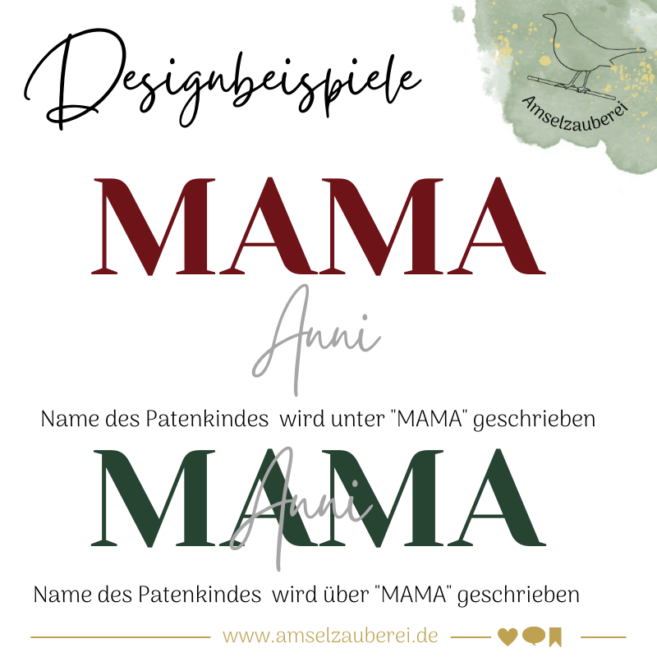 Personalisierter Juteshopper "Mama" – Bild 3