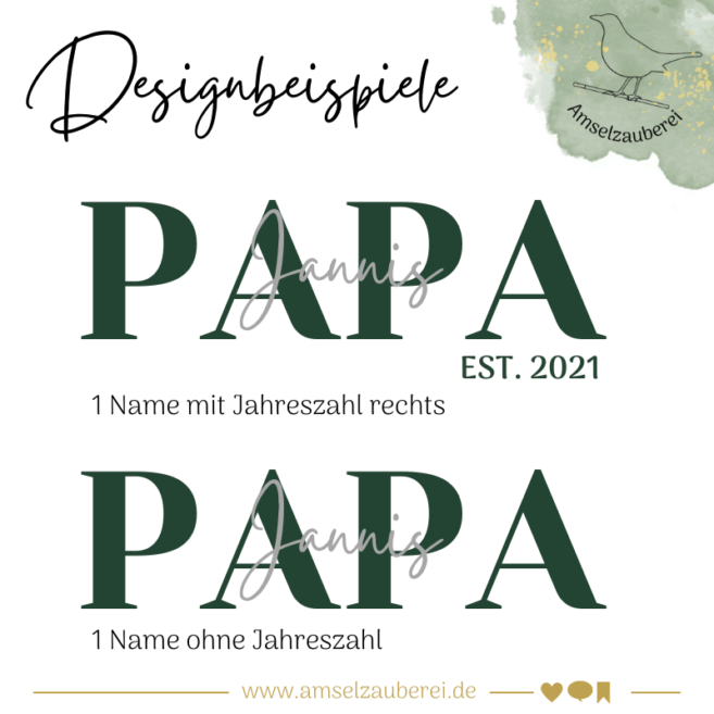 Personalisiertes T-Shirt "Papa" – Bild 11