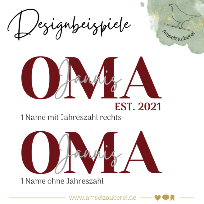 Personalisierter Sweater "Oma" – Bild 9