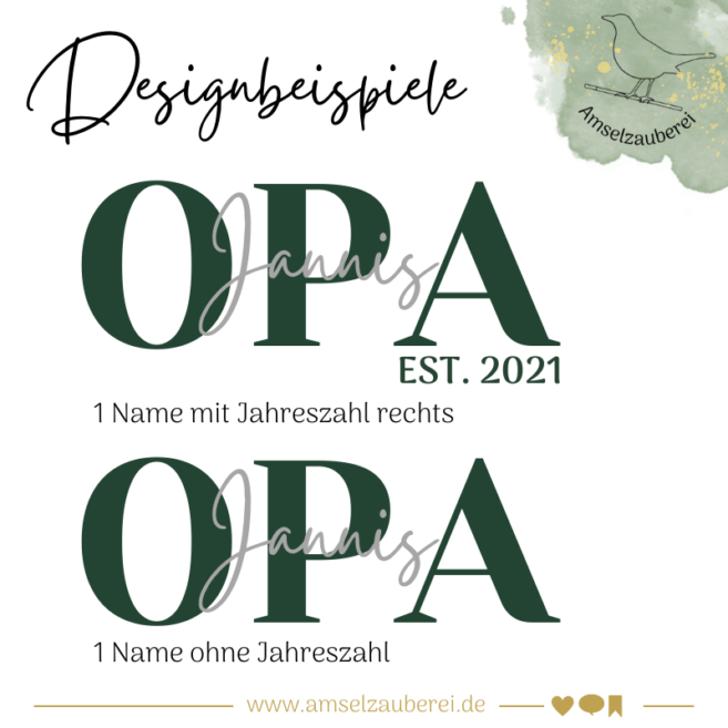 Personalisierter Sweater "Opa" – Bild 6