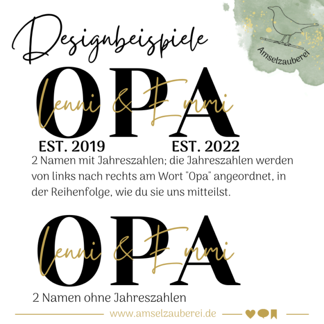 Personalisiertes T-Shirt "Opa" – Bild 10