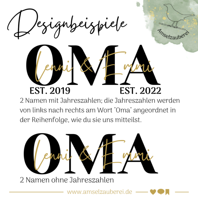 Personalisierter Sweater "Oma" – Bild 10