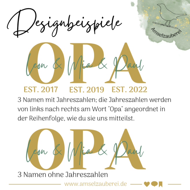 Personalisierter Sweater "Opa" – Bild 8