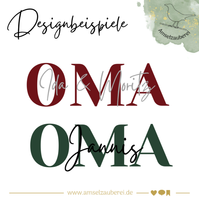 Personalisierte Einkaufstasche "Oma" – Bild 7