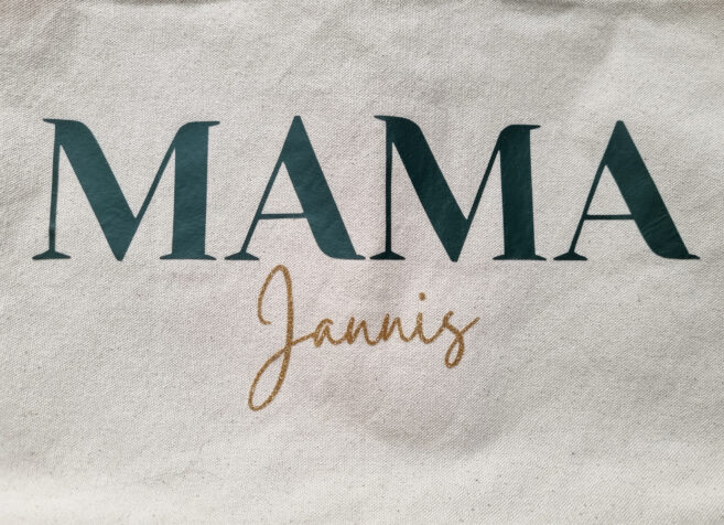 Personalisierte Mama Tasche Kinder Jute Shopper