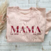 Personalisiert Sweater Mama Geburtsdaten Kinder Geschenk Muttertag