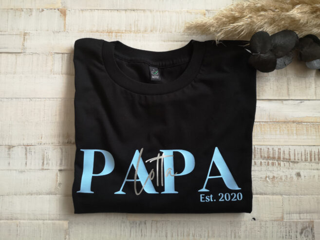 Personalisiertes T-Shirt "Papa" – Bild 4