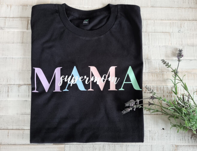 Supermom Mama Tshirt Muttertag Geburtstag Geschenk Pastell