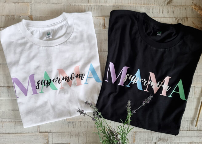 Supermom Mama Tshirt Muttertag Geburtstag Geschenk Pastell