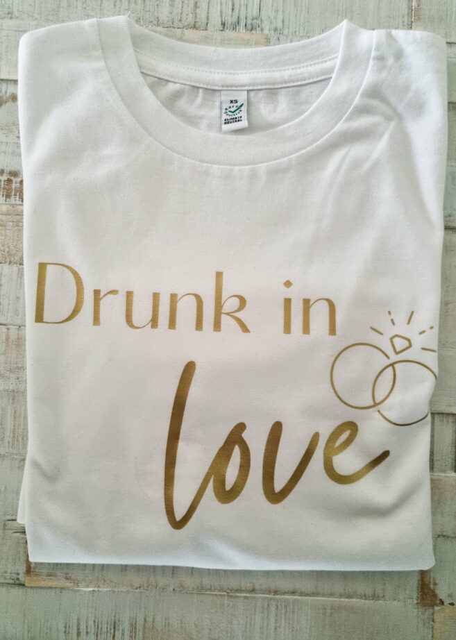 Junggesellenabschied T-Shirt "Just drunk" – Bild 3