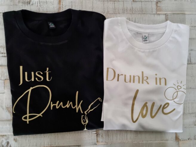 Junggesellenabschied T-Shirt "Just drunk"