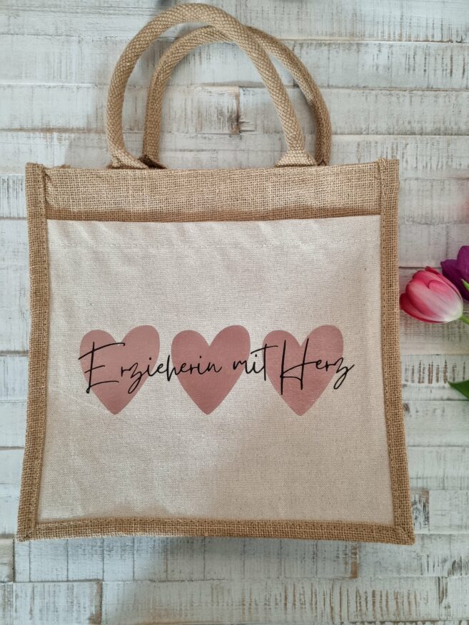 Tasche "Erzieherin mit Herz" – Bild 2