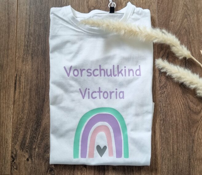 Schulkind Pastell Regenbogen Einschulung Geschenk